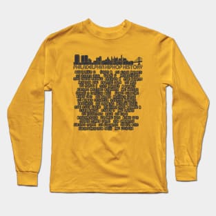 Philadelphia Hip Hop History Long Sleeve T-Shirt